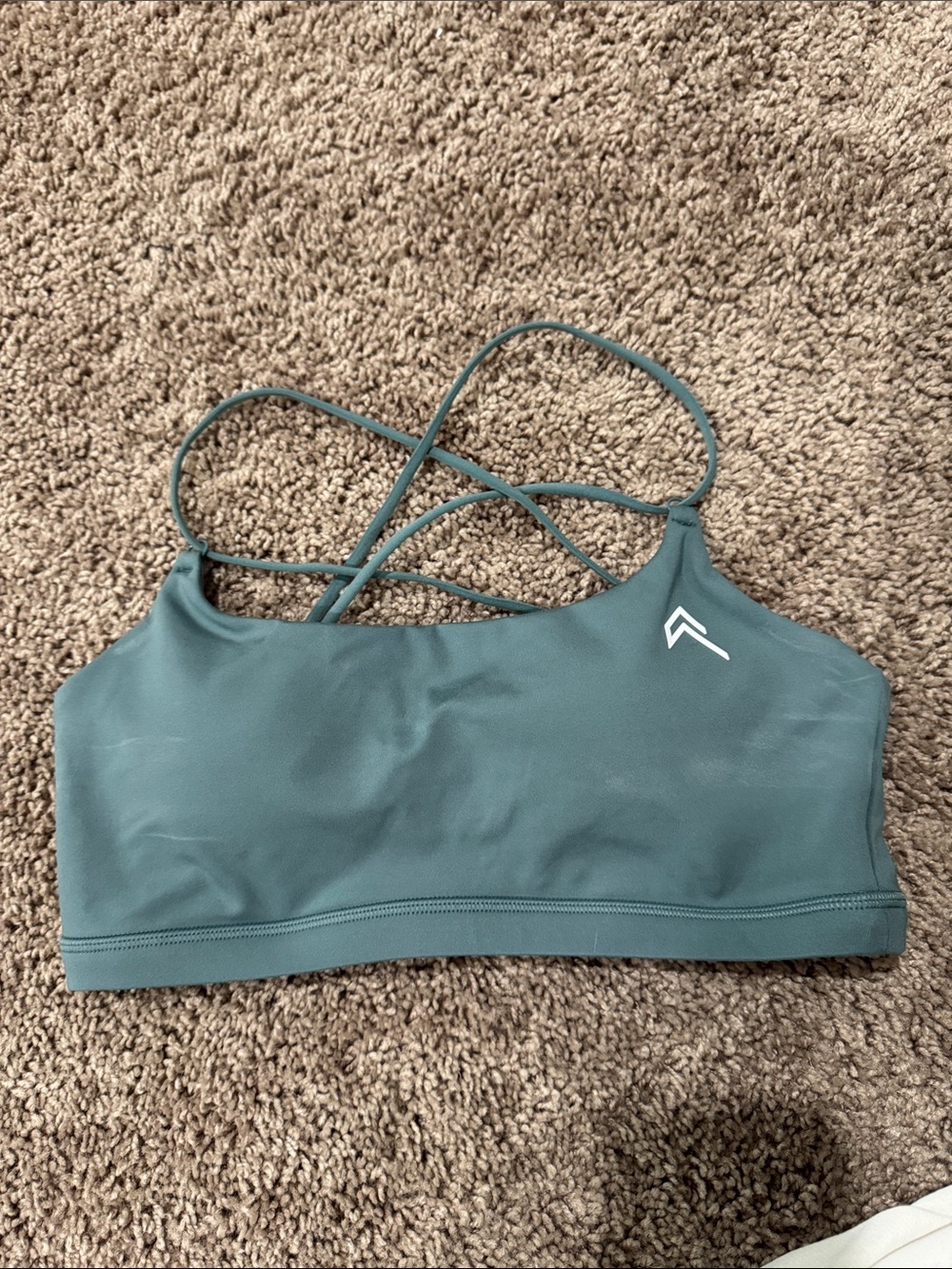 Oner Active Teal Crisscross Sports Bra